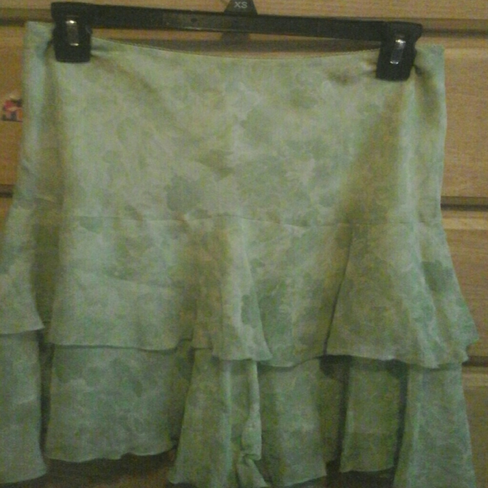 Flowy silk skirt